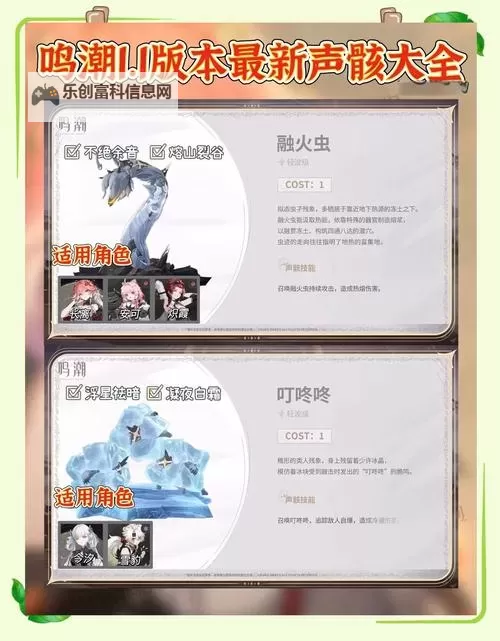 《鸣潮》全角色毕业声骸一览图1