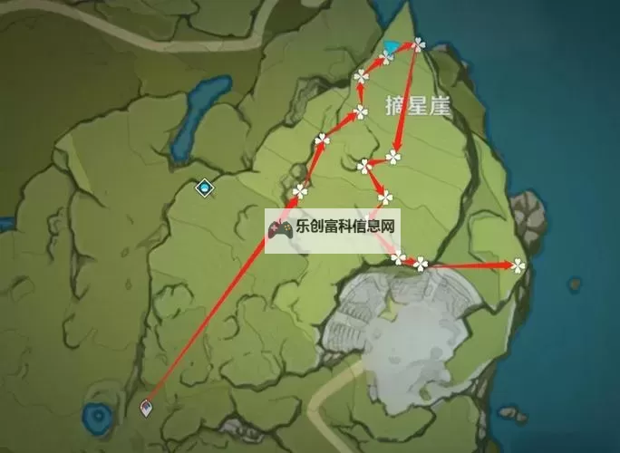《原神》4.1版本塞西莉亚花采集路线分享图1